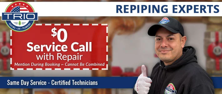 los gatos Repiping Trio Heating, Air & Plumbing